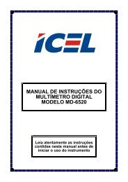 manual de instruções do multímetro digital modelo md ... - Icel Manaus