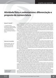 Atividade física e sedentarismo - Sociedade Brasileira de Atividade ...