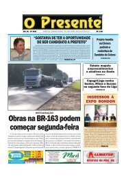 Obras na BR-163 podem começar segunda-feira - O Presente