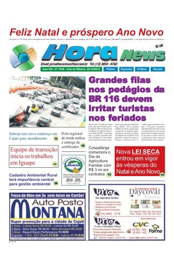 Jornal Hora News - Sábado, 22.12.12