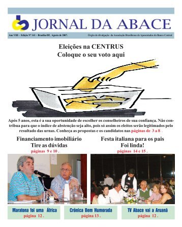 Jornal da ABACE Nº 141 - Agosto de 2007