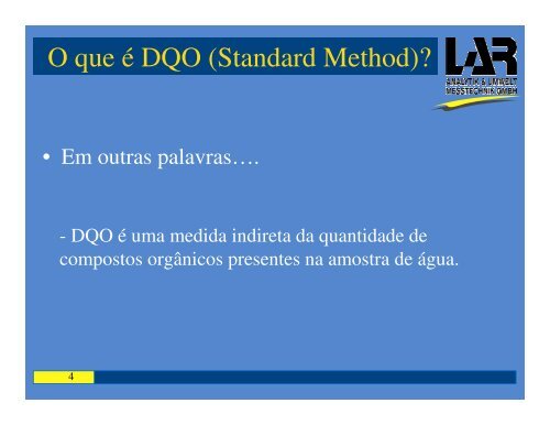 Demanda Química de Oxigênio (DQO) - GMG - Gmgspbrasil.com.br