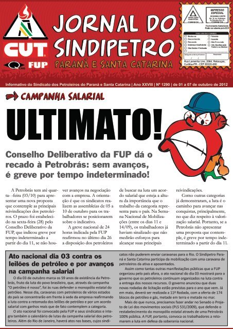 Jornal Sindipetro 1290.cdr - Sindipetro PR/SC