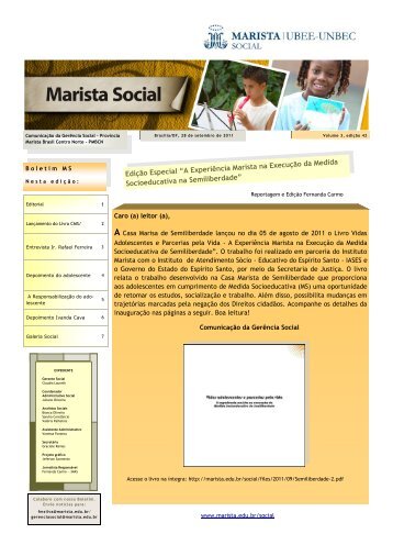 Boletim Marista Social Edição Especial 42