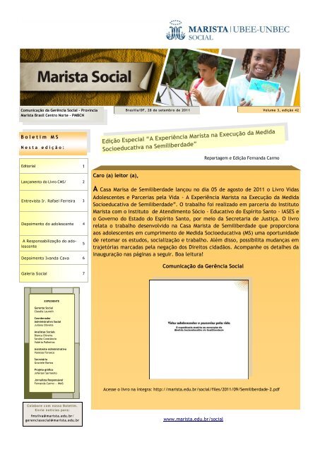 Boletim Marista Social Edição Especial 42