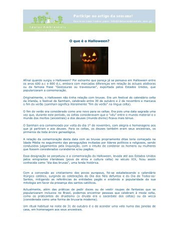 O que é o Halloween? - Ideias Ambientais