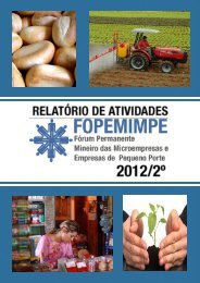 Relatório de Atividades FOPEMIMPE - Conselho Regional de ...