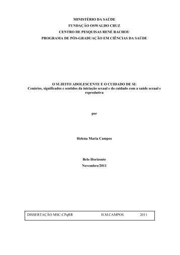 ministério da saúde fundação oswaldo cruz centro ... - Arca - Fiocruz