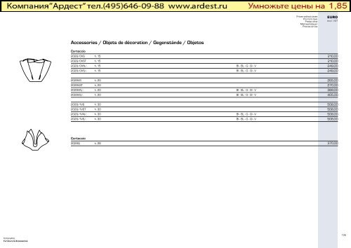 Price list 2011 Price list / Liste des prix / Preisliste / Listín de precios ...