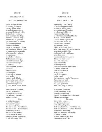 CXXVIII POEMA DE UN DÍA He me aquí ya ... - Armand F. Baker