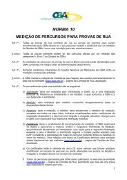 Norma 10 - Medição de Percursos para Provas de Rua - CBAt