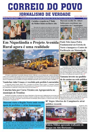 prefeitura municipal de trombas - Jornal Correio do Povo Goiás