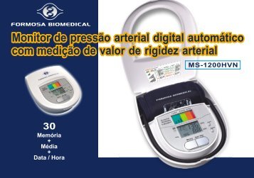 Monitor de pressão arterial digital automático com medição de valor ...