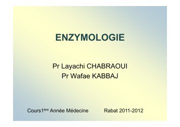 Enzymologie 2011-2012 [Mode de compatibilité]