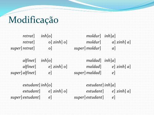 O essencial sobre morfologia - CLUL - Universidade de Lisboa