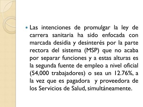 carrera sanitaria, importancia y desafios - Ministerio de Salud