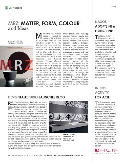 Cer Magazine International n.20 - Tilmar Ceramics