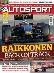 autosport says… - Mundo Motorizado