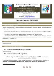 Stagione Sportiva 2010/2011 - FIGC Comitato Regionale Emilia ...