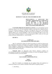 Decreto no 4054 19-09-08 SANÇÕES ADMINISTRATIVAS - Sefaz - AL