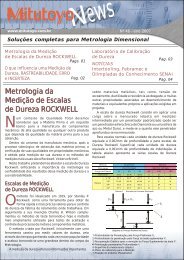 Metrologia da Medição de Escalas de Dureza ROCKWELL - Mitutoyo