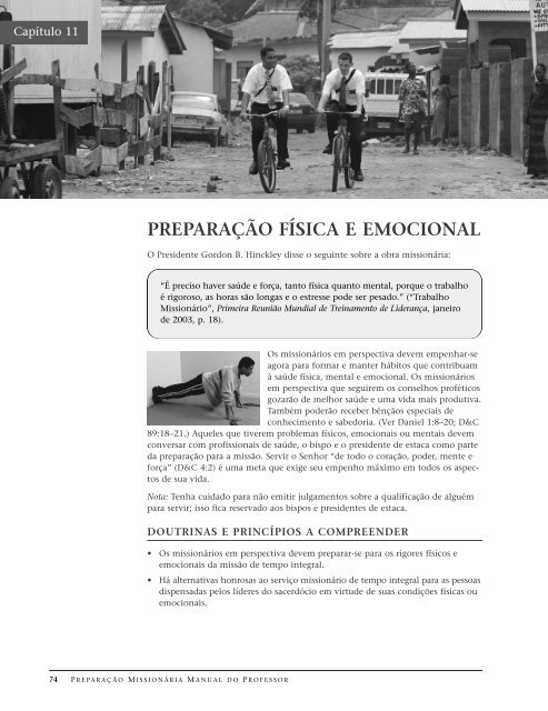 PREPARAÇÃO MISSIONÁRIA MANUAL DO PROFESSOR