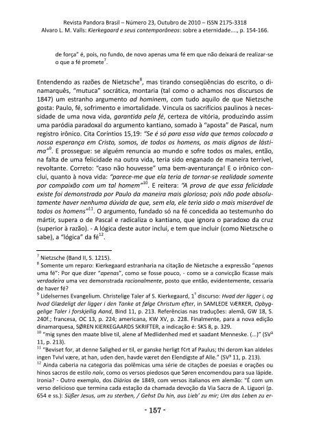 SOBRE A ETERNIDADE DO HOMEM [154-166] Alvaro L. M. Valls