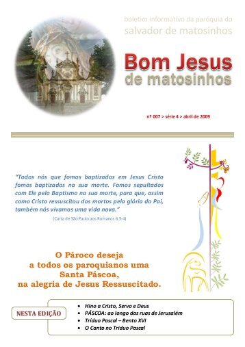 boletim abril - Paróquia de Matosinhos