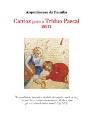 Cantos para o Tríduo Pascal - Arquidiocese da Paraíba