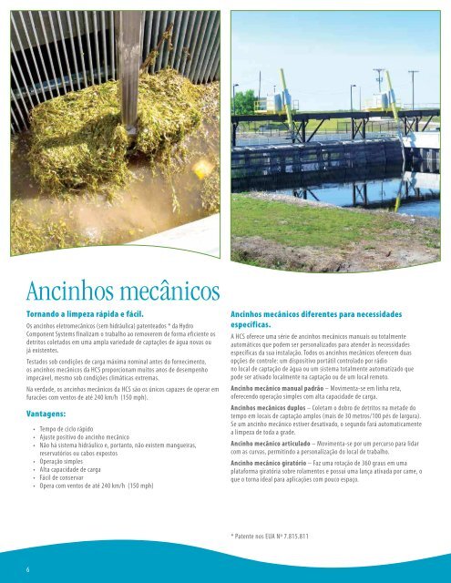 Resíduos em água - Hydro Component Systems, LLC