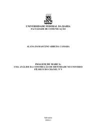 Monografia - Faculdade de Comunicação da UFBA - Universidade ...