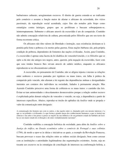 projetos de rearranjos sociais: escravos, índios e negociantes nos ...