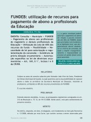 FUnDeB: utilização de recursos para pagamento ... - Revista do TCE