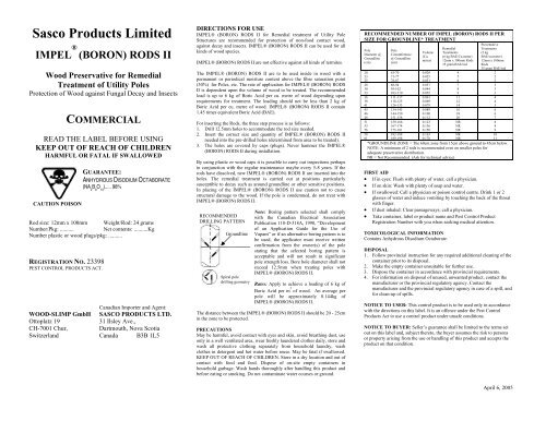 Wood Preservatives Labels - BC Hydro