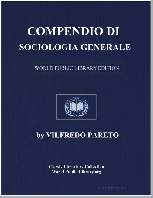 COMPENDIO DI SOCIOLOGIA GENERALE - World eBook Library