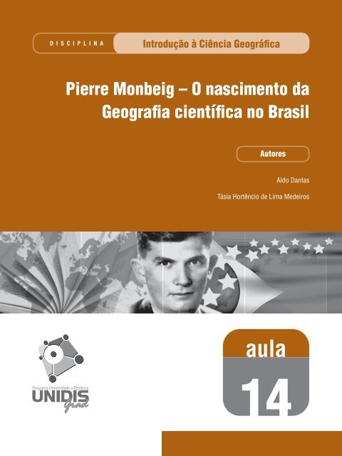 Pierre Monbeig - SEAD/UEPB - Secretaria de Educação a Distância ...