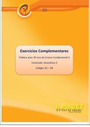 Exercícios Complementares - J. Piaget