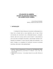 UTILIZAÇÃO DA AMIRÉIA (produto da extrusão ... - Editora UFLA