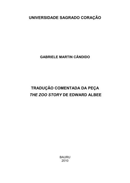 TCC – Gabriele Martin Cândido - Práticas de Tradução & outros