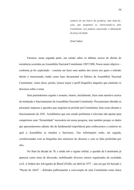 INTRODUÇÃO Faremos um estudo sobre os debates acerca ... - UFF