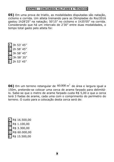 01) Uma parede retangular tem 300cm de comprimento por 0 ...