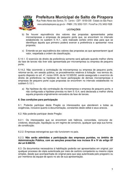 edital de pregão presencial nº 29/2013 processo administrativo nº ...