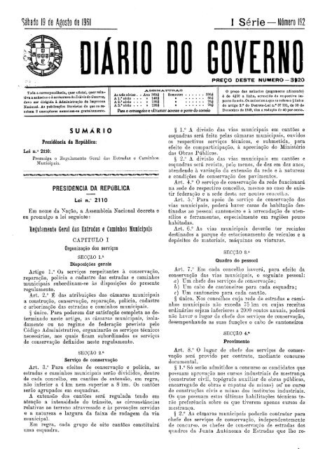 Regulamento Geral das Estradas e Caminhos Municipais