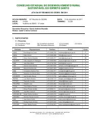 Ata da 83º – Reunião Ordinária do CEDRS - Seag