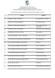 resultado parcial de bolsa pró-estudo edital 01/2013 - Ufac