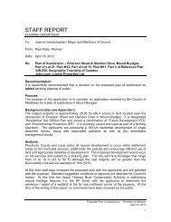 STAFF REPORT - Township of Strathroy-Caradoc