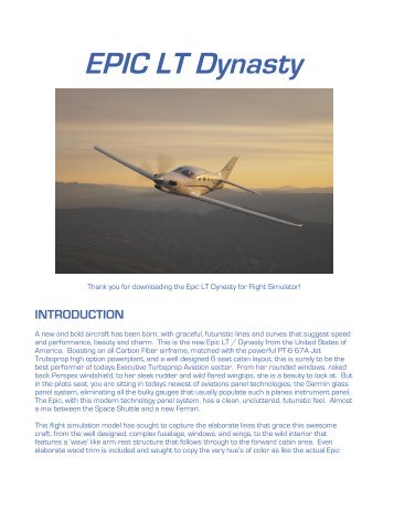 EPIC LT Dynasty - simMarket