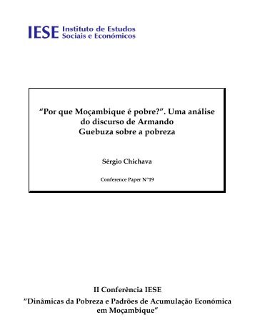 Download - Instituto de Estudos Sociais e Económicos (IESE)