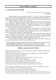 Tema 6: Bíblia e Catequese