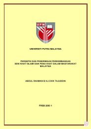 universiti putra malaysia persepsi dan penerimaan perkembangan ...